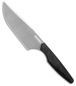 Vero Engineering Chef 6" Fixed Blade Kitchen Knife Marbled CF (Belt Satin)