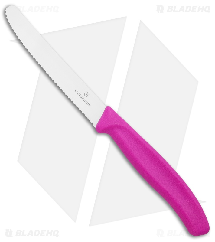 Victorinox Swiss Army Paring Knife Pink (4" Satin Full Serr)