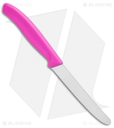 Victorinox Swiss Army Paring Knife Pink (4" Satin Full Serr)