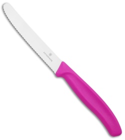 Victorinox Swiss Army Paring Knife Pink (4" Satin Full Serr)