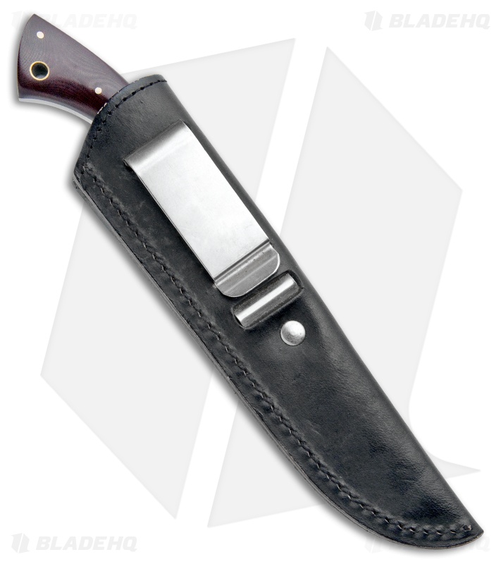 Vintage Pacific Cutlery Weehawk Boot Knife Red Micarta (4.75" Satin)