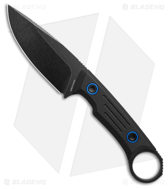 Vosteed Fullback Fixed Blade Knife Black Micarta (3.5" Black SW)