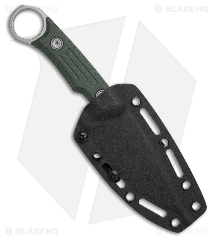 Vosteed Fullback Fixed Blade Knife Green Micarta (3.5" SW)
