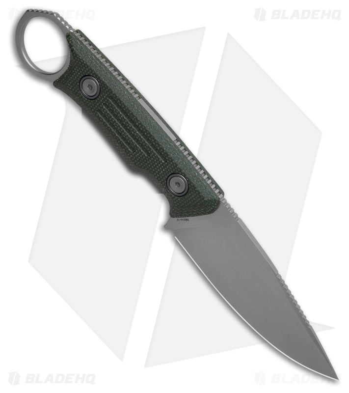 Vosteed Fullback Fixed Blade Knife Green Micarta (3.5" SW)