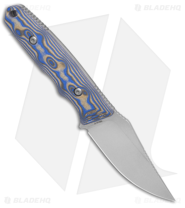 Vosteed H-Back Fixed Blade Knife Blue Ocean Micarta SW