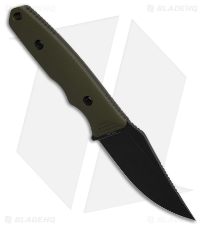 Vosteed H-Back Fixed Blade Knife Green G-10 (2.9" Black SW)