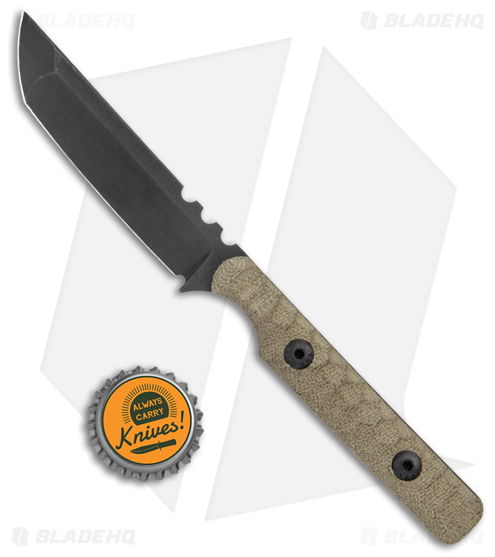 Wachtman Pocket Samurai Fixed Knife Micarta - Blade HQ