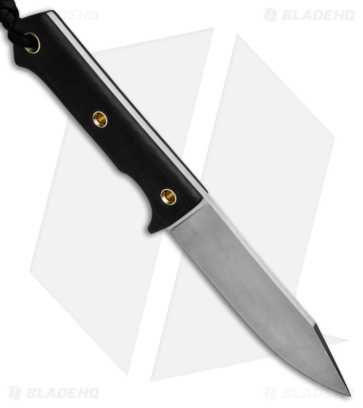 Wallace Edged Tools FS II Fixed Blade Knife Black G10 (4.5" Satin