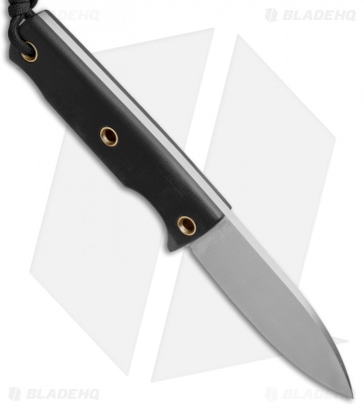 Wallace Edged Tools Field Mouse Fixed Blade Knife Black  G-10 (3.25" Satin)