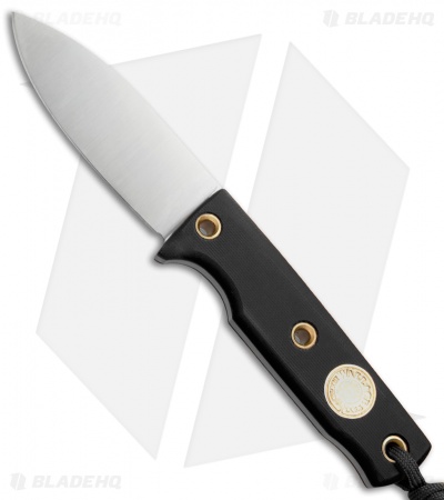 Wallace Edged Tools Field Mouse Fixed Blade Knife Black  G-10 (3.25" Satin)