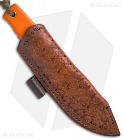 Wallace Edged Tools Field Mouse Fixed Blade Knife Orange G-10 (3.25" Satin)