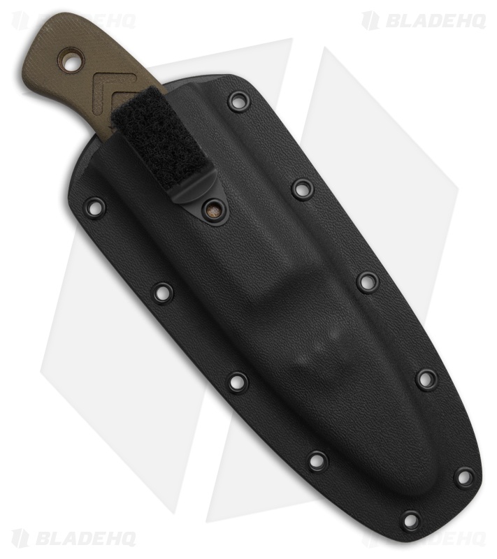 Wenger Blades Companion Fixed Blade Knife OD Green Micarta (2.75" Black)