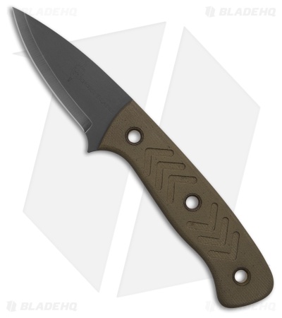 Wenger Blades Companion Fixed Blade Knife OD Green Micarta (2.75" Black)