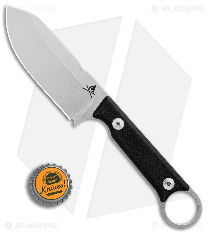 White River Firecraft 3.5 Pro Fixed Blade Knife Black G-10 (3.5" Stonewash)