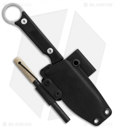 White River Firecraft 3.5 Pro Fixed Blade Knife Black G-10 (3.5" Stonewash)
