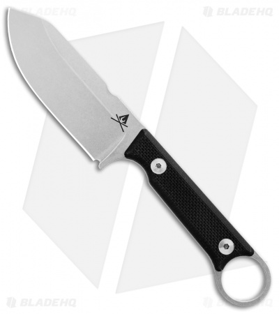 White River Firecraft 3.5 Pro Fixed Blade Knife Black G-10 (3.5" Stonewash)