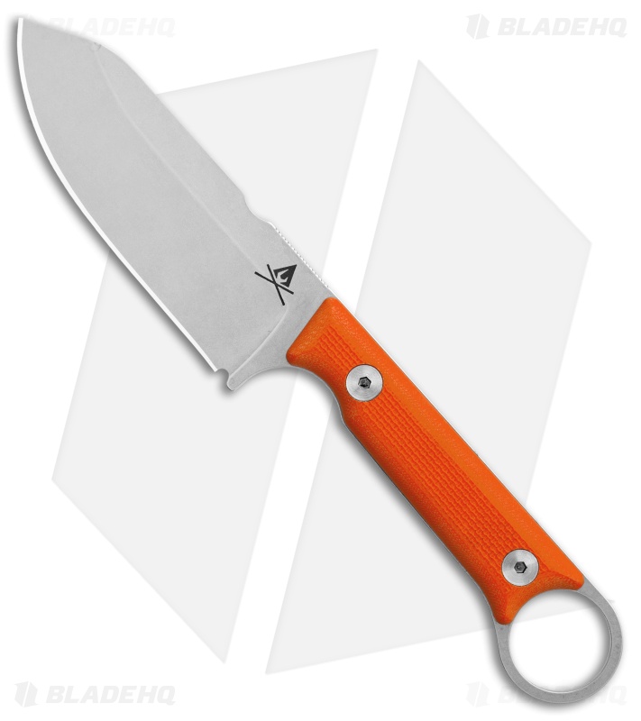 White River Firecraft 3.5 Pro Fixed Blade Knife Orange G-10 (3.5" Stonewash)