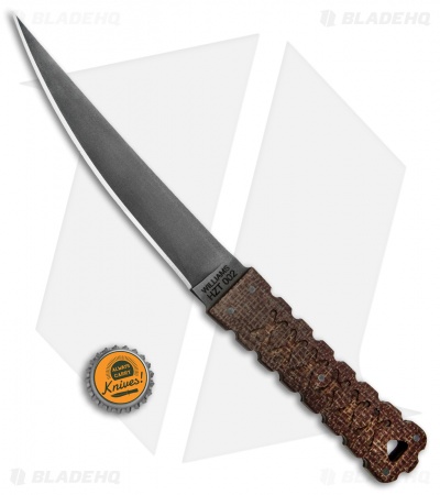 Williams Blade Design HZT Fixed Blade Knife Burlap Micarta (6.5" Black) HZT-002
