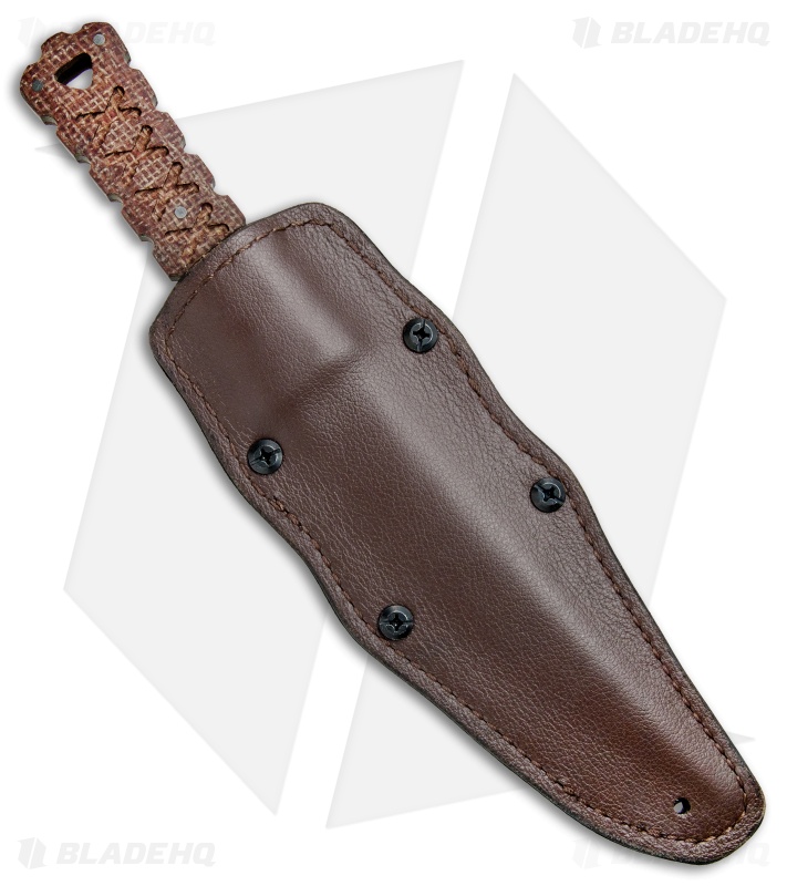 Williams Blade Design HZT Fixed Blade Knife Burlap Micarta (6.5" Black) HZT-002