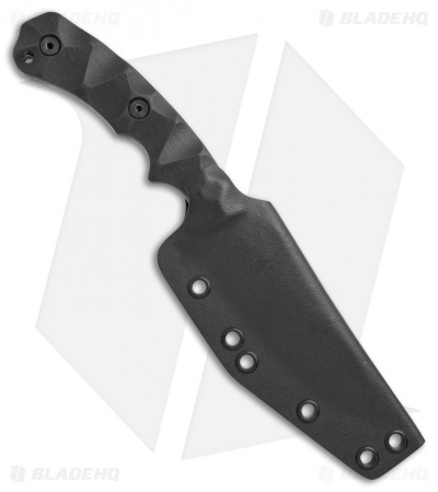 Wilmont Knives Persian Fixed Blade Knife Black G-10 (4.125" Acid SW)