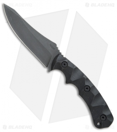 Wilmont Knives Persian Fixed Blade Knife Black G-10 (4.125" Acid SW)
