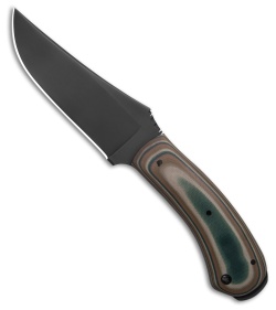 Winkler Knives Crusher Belt Knife Camo G-10 (4.875" Black Caswell)