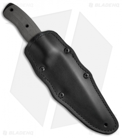 Winkler Knives Recon Fixed Blade Knife Black Micarta (5.875" Black)