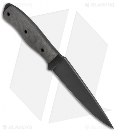 Winkler Knives Recon Fixed Blade Knife Black Micarta (5.875" Black)