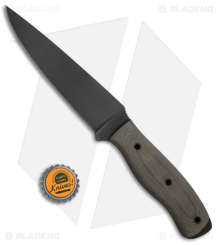 Winkler Knives Recon Fixed Blade Knife Green Micarta (5.875