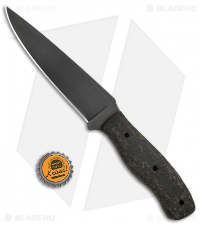 Winkler Knives Recon Fixed Blade Knife Rubber (5.875" Black)