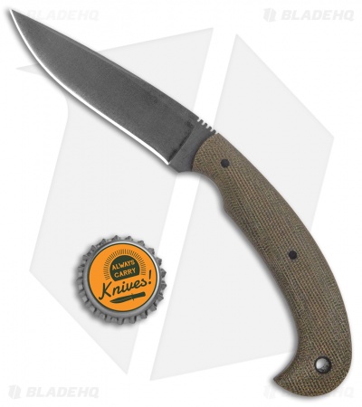 Winkler Knives Contingency Fixed Blade Knife Green Laminate (3.75" Black)