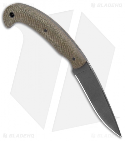 Winkler Knives Contingency Fixed Blade Knife Green Laminate (3.75" Black)