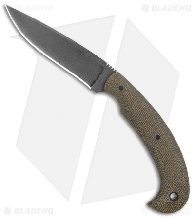 Winkler Knives Contingency Fixed Blade Knife Green Laminate (3.75" Black)