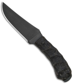 Winkler Knives Crusher Belt Knife Black Sculpted Rubber (4.875" Caswell)