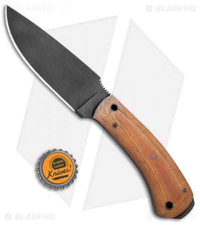 Winkler Knives Woodsman Fixed Blade Knife Tan Canvas Laminate (4.25" Caswell)