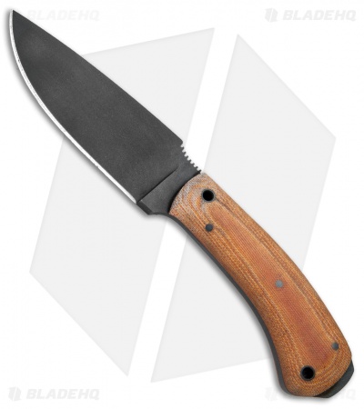 Winkler Knives Woodsman Fixed Blade Knife Tan Canvas Laminate (4.25" Caswell)