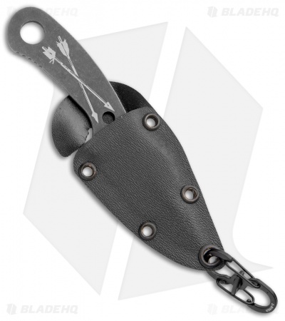 Winkler Knives Jason Knight Zipper Crossed Arrows Neck Knife (2.5" Black Oxide)