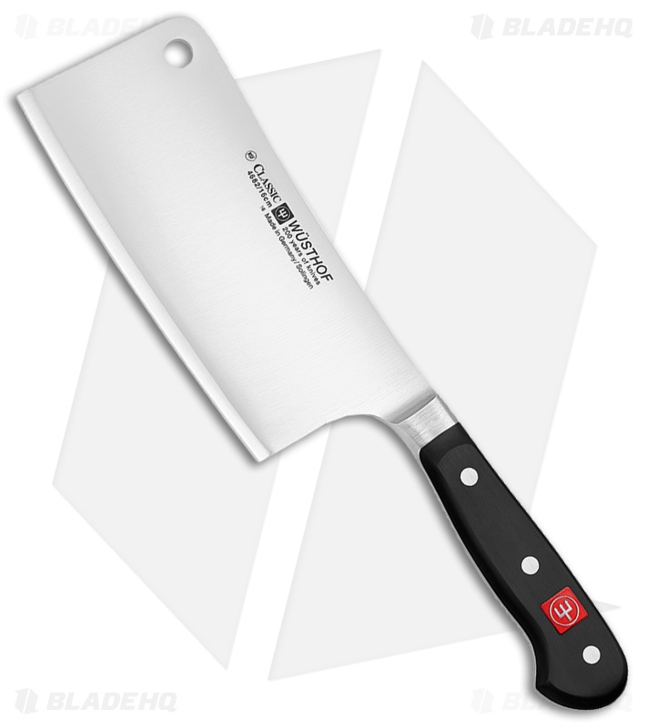 Wusthof Classic 6" Cleaver Kitchen Knife Black Polymer Blade HQ