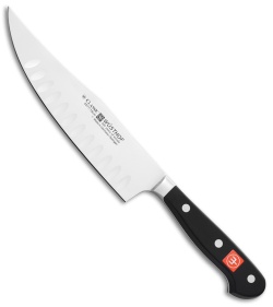 Wusthof Classic 7" Hollow Edge Craftsman Kitchen Knife Black Polymer