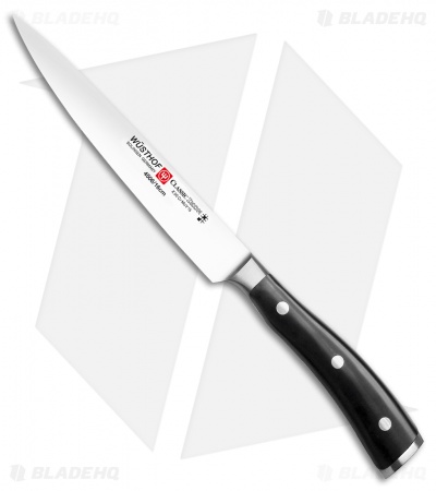 Wusthof Classic Ikon 6" Utility Kitchen Knife Black Polymer
