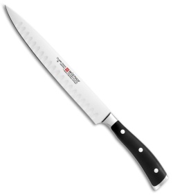 Wusthof Classic Ikon 9" Carving Kitchen Knife Black Polymer