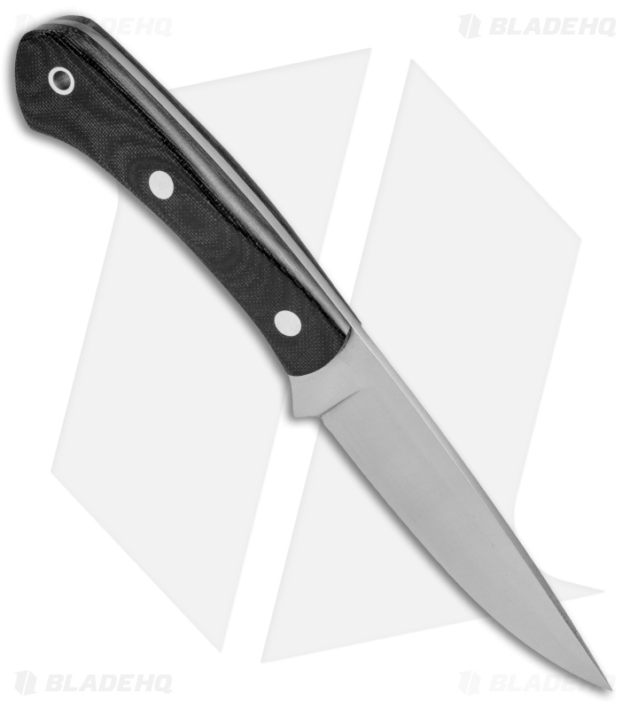Zoe Crist Knives Kestrel Fixed Blade Knife Black Canvas Micarta (3.8" Satin)
