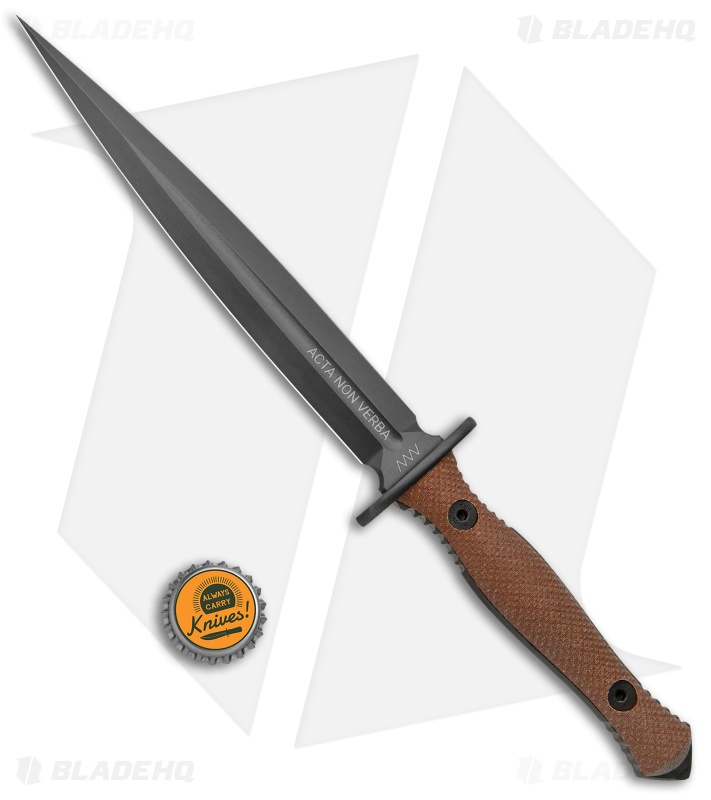 Acta Non Verba Knives Anthropoid Fixed Blade Knife Micarta (7.5