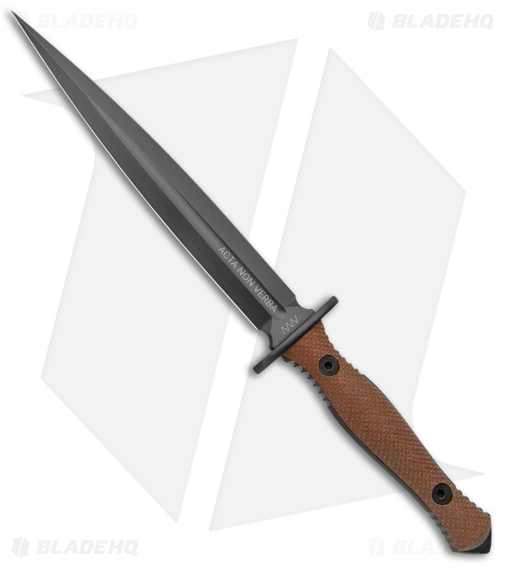 Acta Non Verba Knives Anthropoid Fixed Blade Knife Micarta (7.5") ANV M500-004
