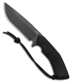 Acta Non Verba Knives M200 Hard Task Fixed Blade Knife Black G-10 (5.25" DLC)