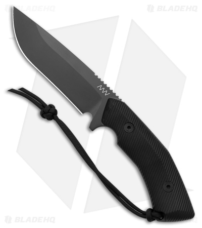 Acta Non Verba Knives M200 Hard Task Fixed Blade Knife Black G-10 (5.25" DLC)