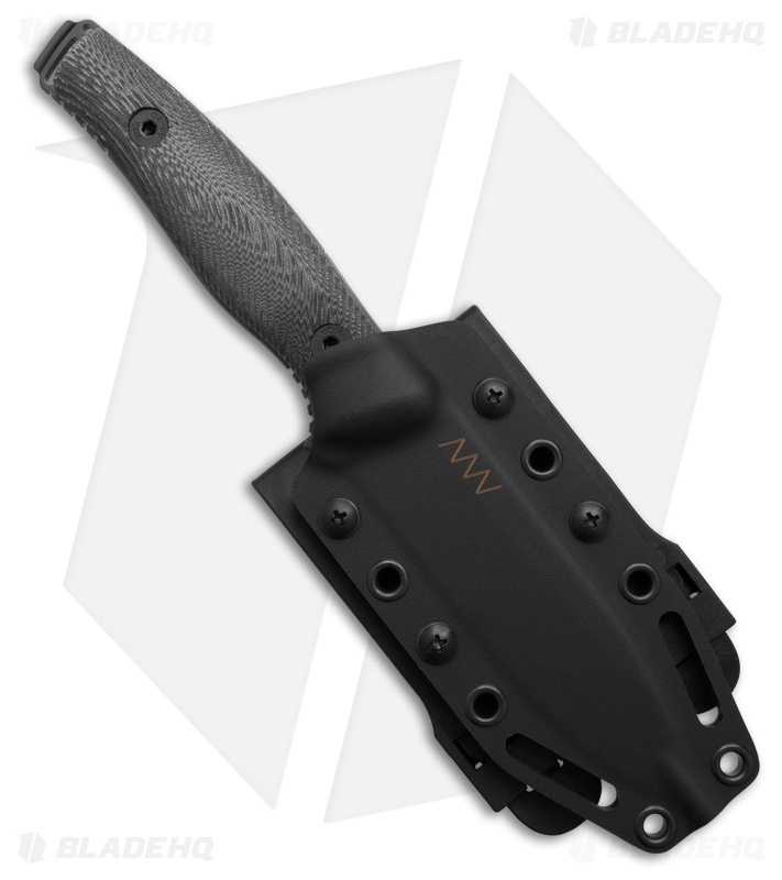 Acta Non Verba M25 Fixed Blade Knife Black Micarta Black