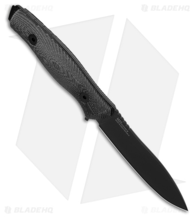 Acta Non Verba Knives M25 Fixed Blade Knife Black Micarta (4.3" Black DLC)