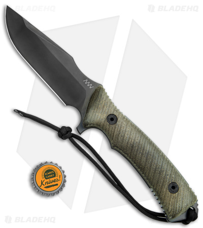 Acta Non Verba Knives M311 Spelter Fixed Blade Knife Olive Micarta (4.75" DLC)