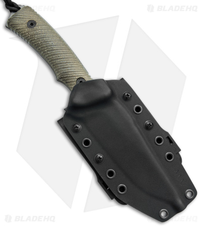 Acta Non Verba Knives M311 Spelter Fixed Blade Knife Olive Micarta (4.75" DLC)